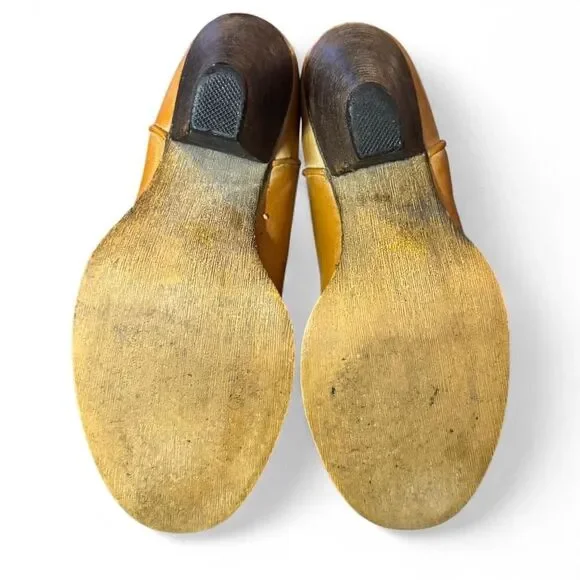 Very Volatile Western Cowboy Boots Womens 7.5 Heeled Tan Faux Leather Distressed - Picture 5 of 8